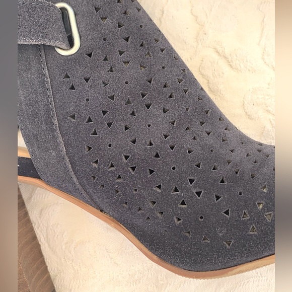 Navy Suede Booties - Picture 6 of 14